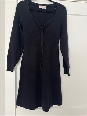 Willow and Wind Black Knit Long-Sleeve sweater Dress large
